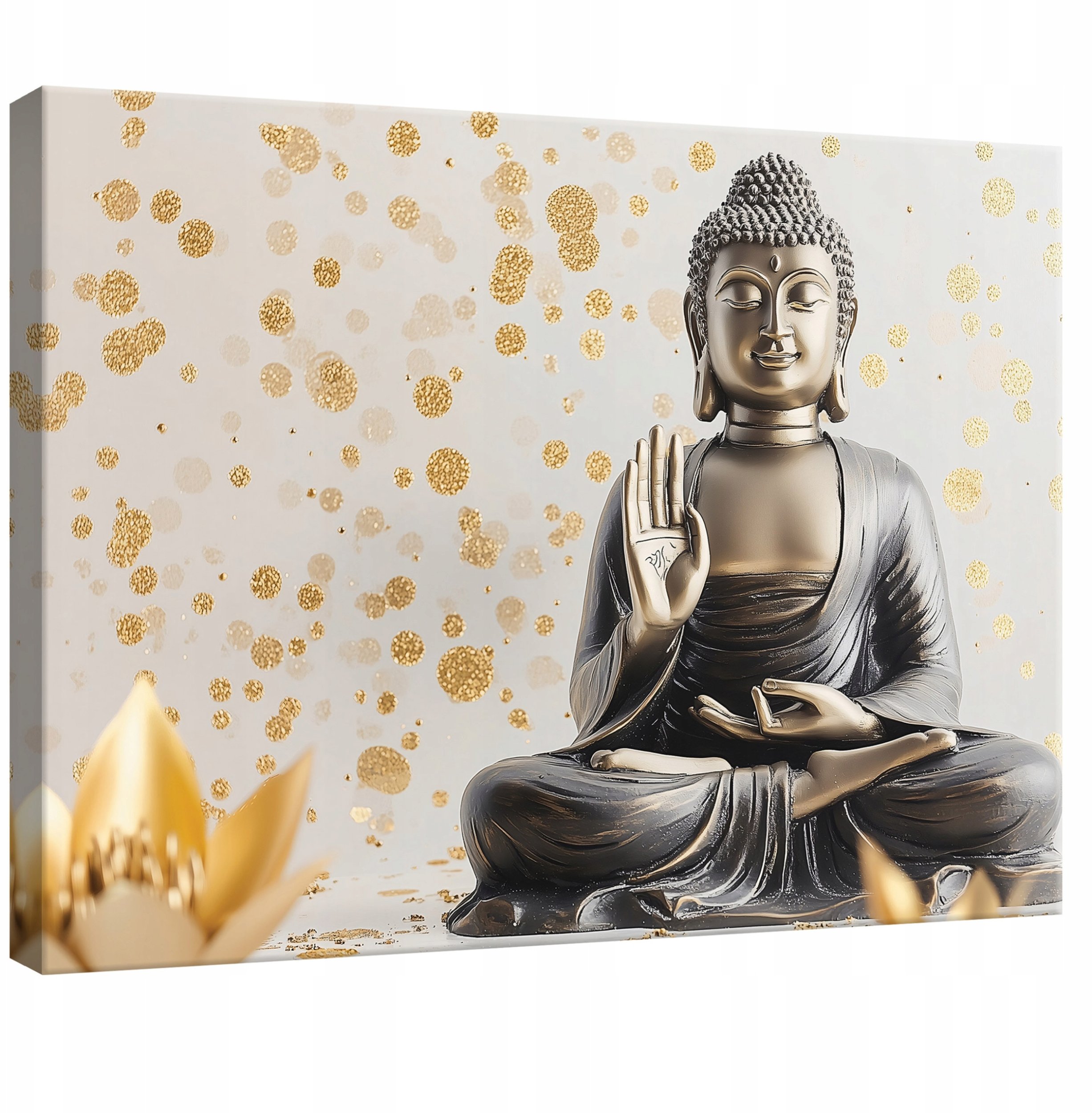 OBRAZ NA PŁÓTNIE ŚCIANĘ ABSTRAKCJA BUDDA DO SYPIALNI SALONU KUCHNI 60x40