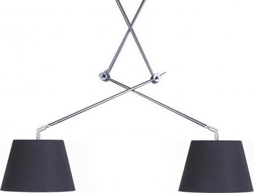 Lampa wisząca Azzardo Wisząca lampa nowoczesna Adam nad łóżko satyna czarna