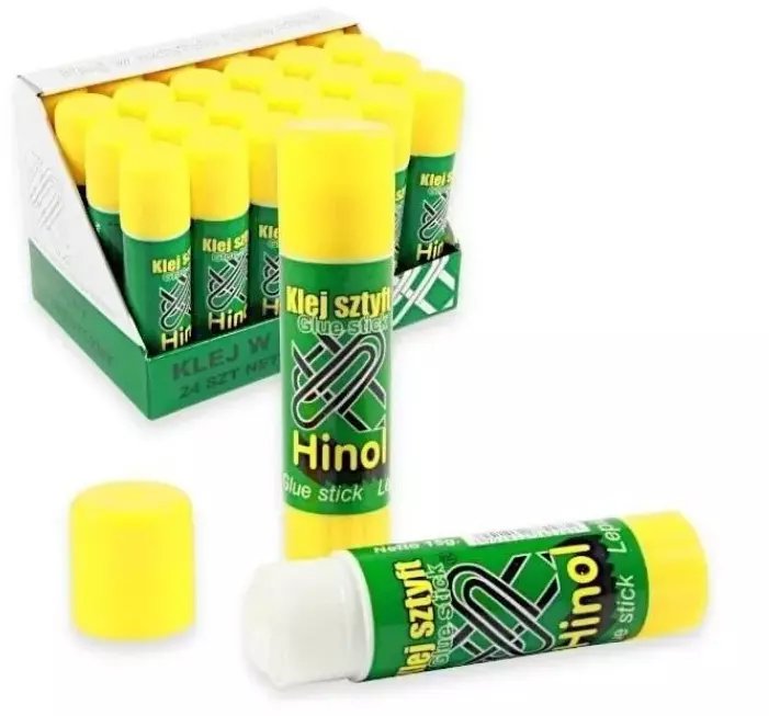 Klej w sztyfcie 15g Hinol (24szt)