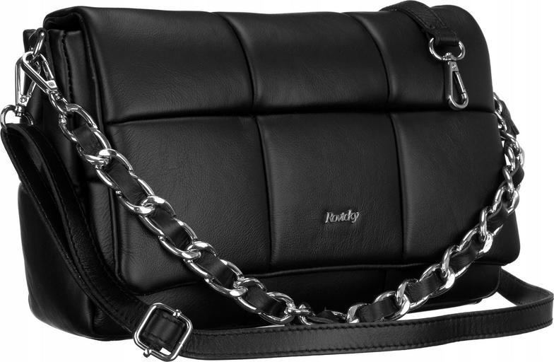 Rovicky Pojemna listonoszka damska z naturalnej skóry pikowanej Rovicky NoSize