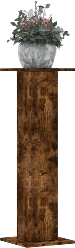 vidaXL Stojaki na rośliny, 2 szt., przydymiony dąb, 30x30x95 cm