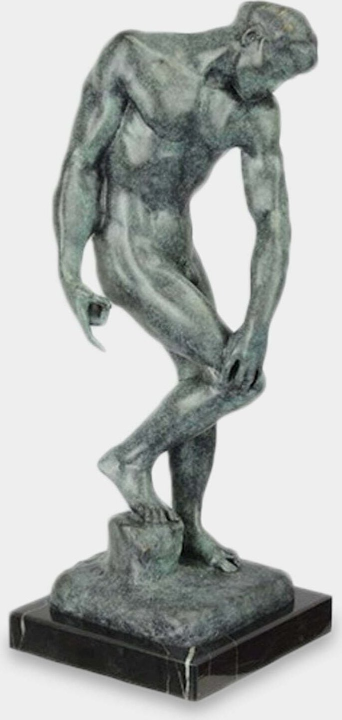 rzezbyzbrazu Adam wg Auguste Rodin Rzeźba z Brązu Patynowana