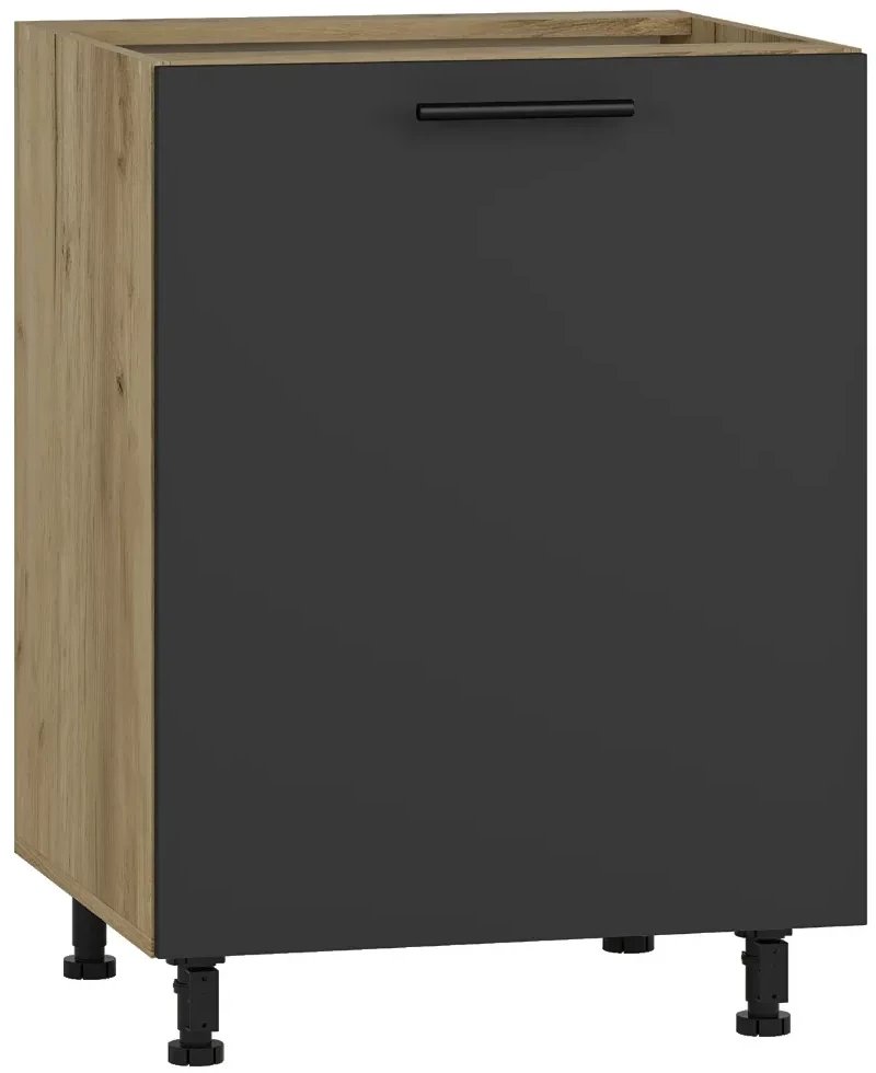 Szafka kuchenna stojąca 60 VENTO D-60/82 antracyt HALMAR