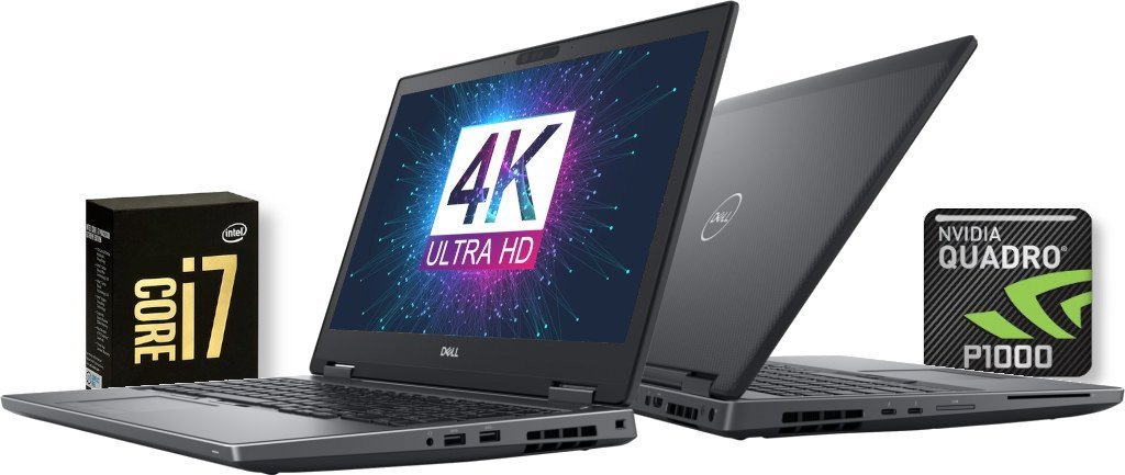 Laptop Dell PRECISION 7530 i7-8750H 16/500NVMe 4K! P1000