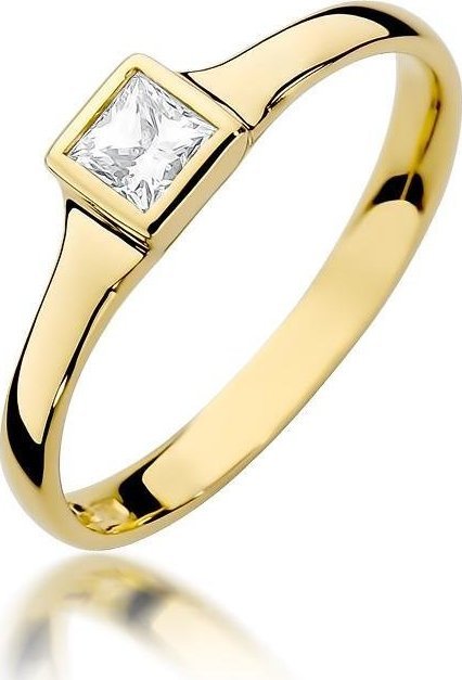Best Diamonds złoty pierścionek z brylantem 0.30ct 5