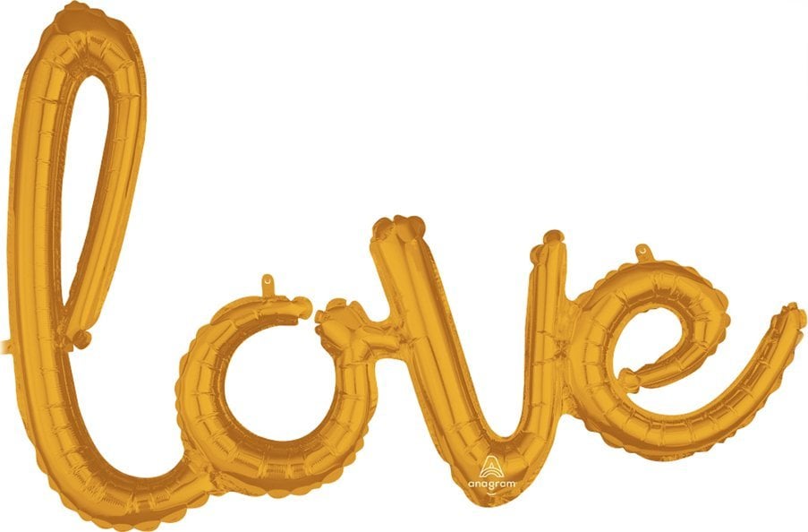 Teka Balon foliowy Love złoty