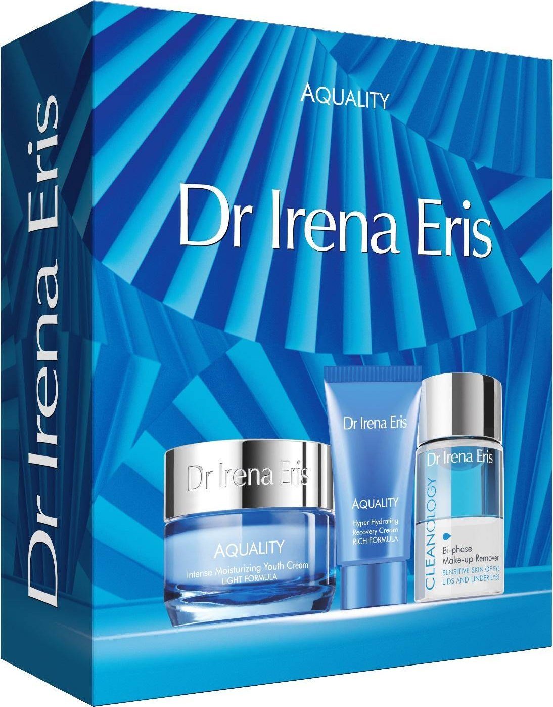 Dr Irena Eris Dr Irena Eris - Aquality zestaw intensywnie nawilżający krem odmładzający 50ml + głęboko nawilżający krem regenerujący 30ml + dwufazowy