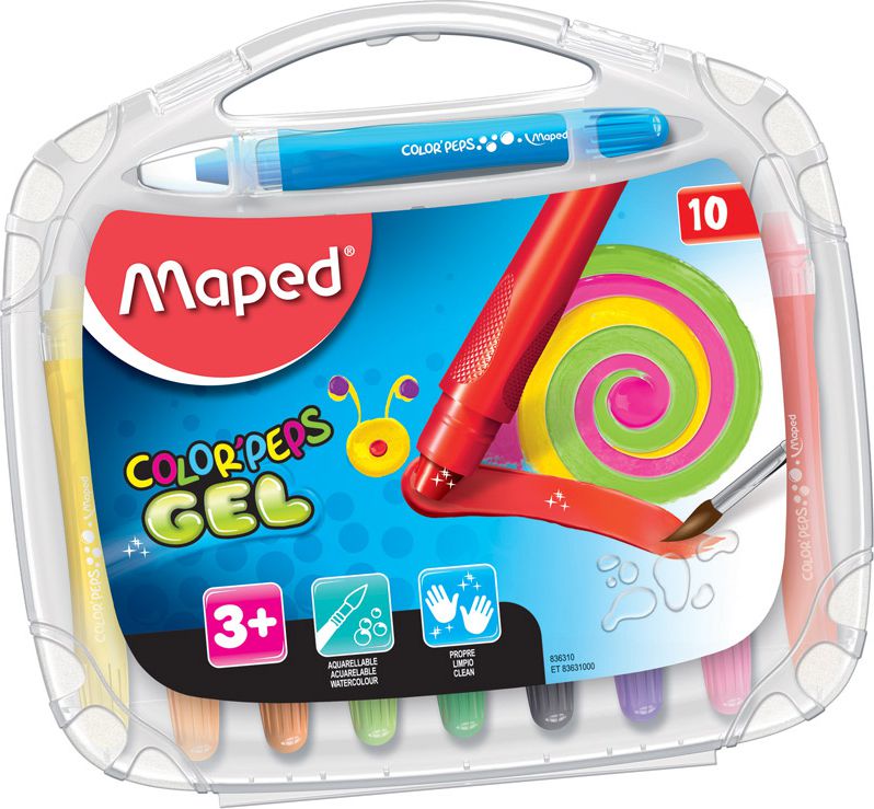 Maped Kredki Colorpeps żelowe 10 kolorów (236219)