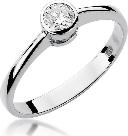 Best Diamonds złoty pierścionek z brylantem 0.30ct 18