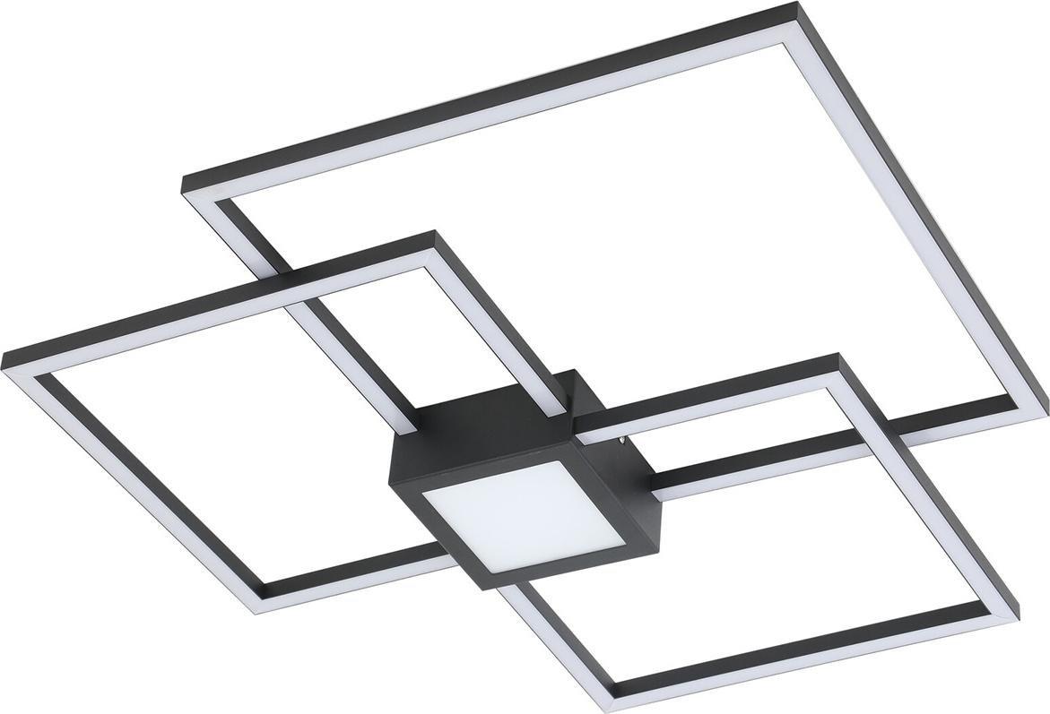 Lampa sufitowa Rabalux Nowoczesny plafon Thabita LED 38W 4000K squares salonowy czarny