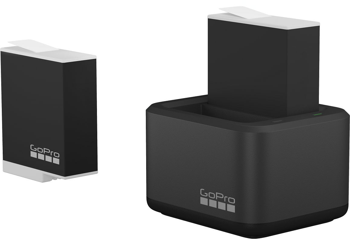 GoPro battery charger + 2 Enduro batteries Hero9/1011/12 Black