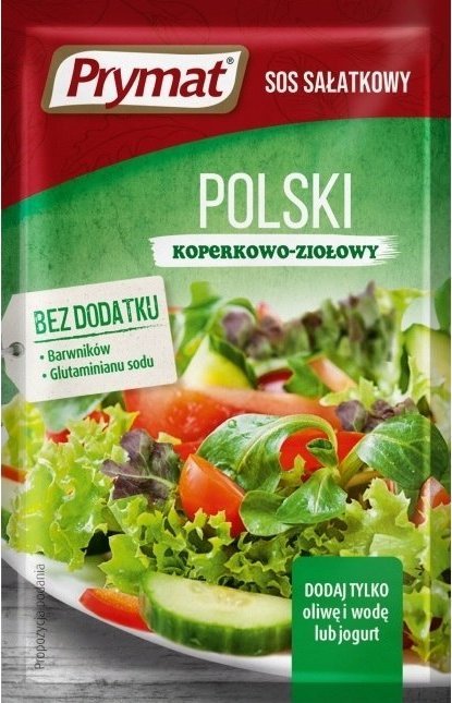 Prymat Prymat Sos sałatkowy polski koperkowo-ziołowy 9g