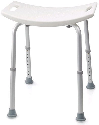 Taboret łazienkowy regulowany krzesło prysznicowe do wanny wysokość regulowana 37-52 cm