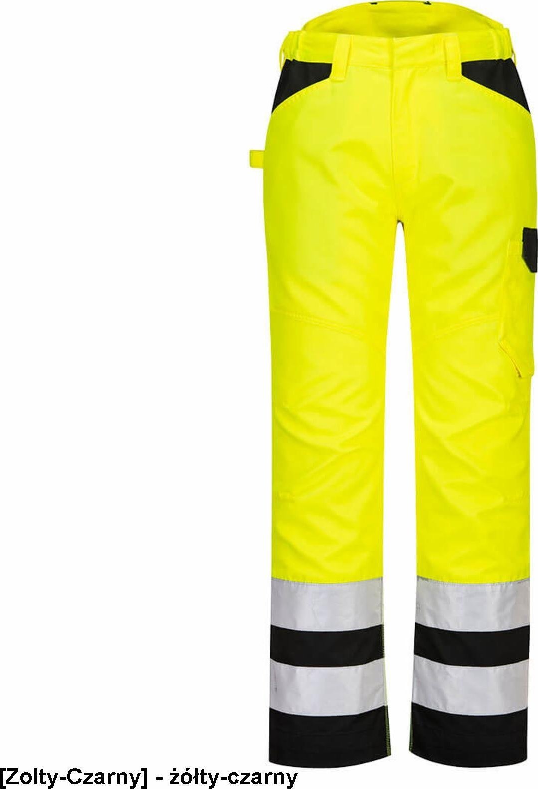 Portwest PW241 - Spodnie serwisowe ostrzegawcze PW2 - żółty-czarny 46