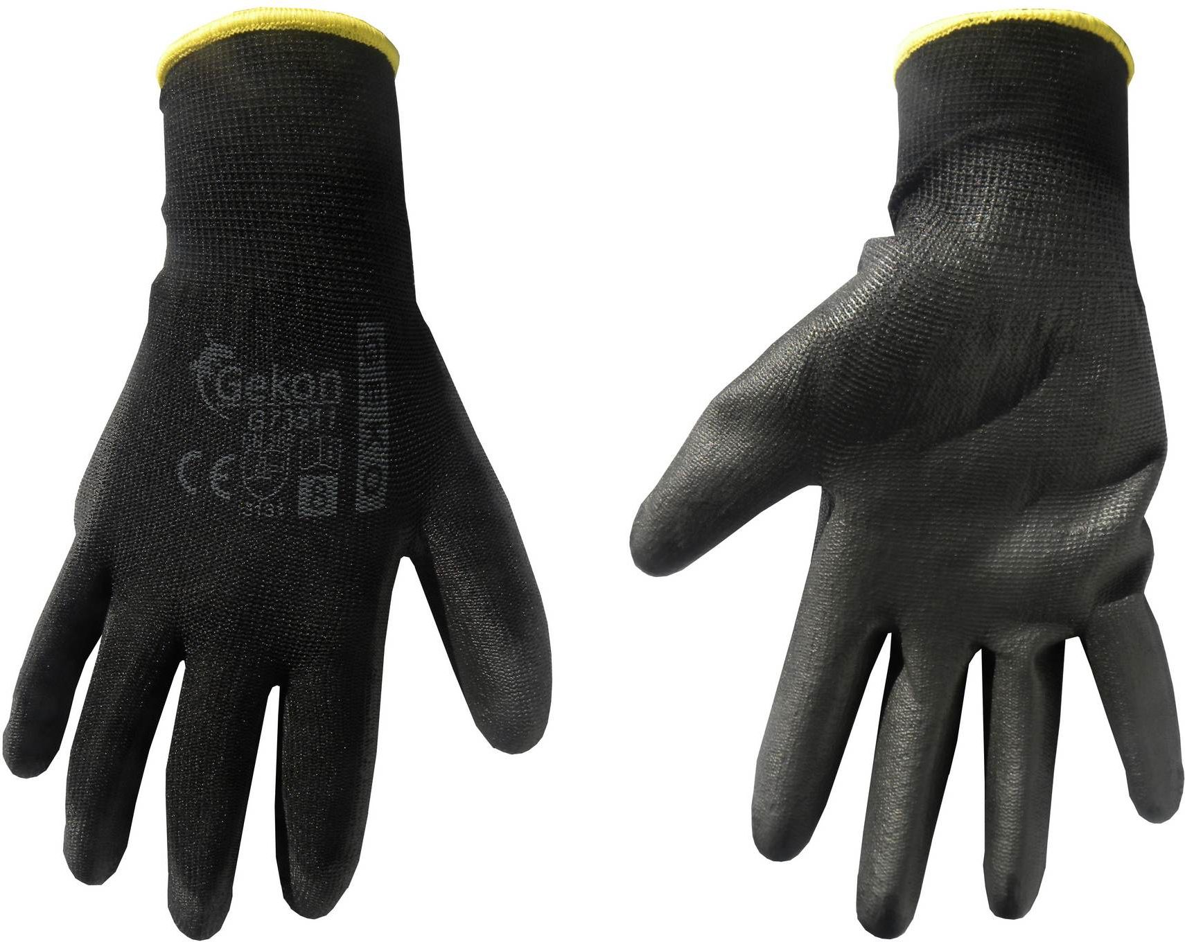 Geko Rękawice ochronne GEKO r.8/czarne/(12/240)