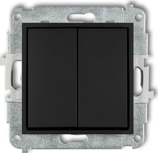 Karlik MINI Przycisk świecznikowy czarny mat 12MWP-44.1