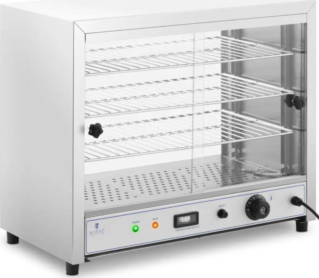 Royal Catering Witryna grzewcza ekspozycyjna do potraw 3 półki 1000 W