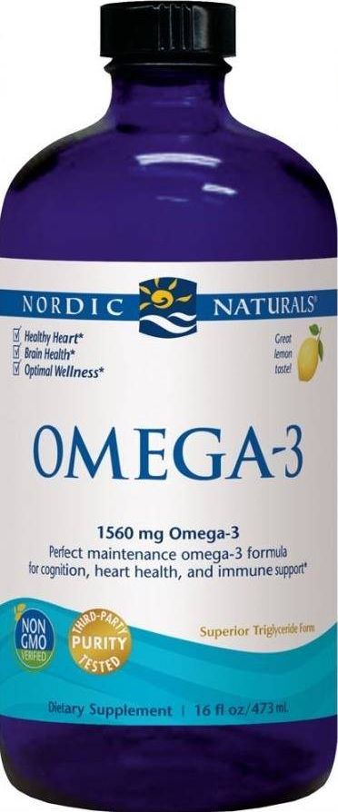 Nordic naturals Nordic Naturals - Omega-3 w Płynie, 1560mg Omega 3, 473 ml