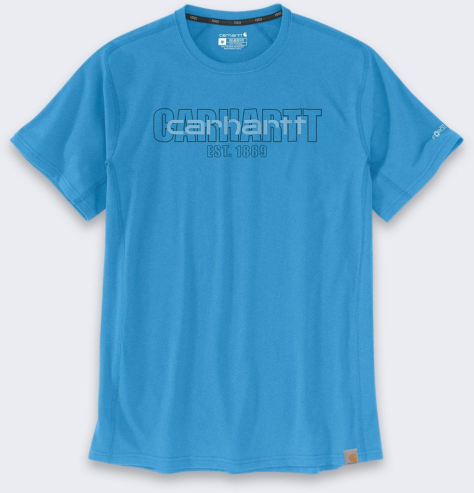 Koszulka Carhartt Force Mid Logo Graphic Blue