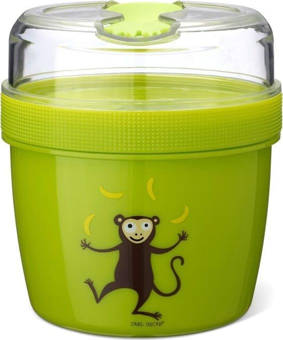 Carl Oscar Carl Oscar- Nice Cup™ L Pojemnik śniadaniowy z wkładem chłodzący Lime - Monkey
