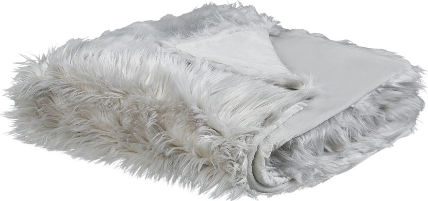 Beliani Narzuta na łóżko 200 x 220 cm szara DELICE