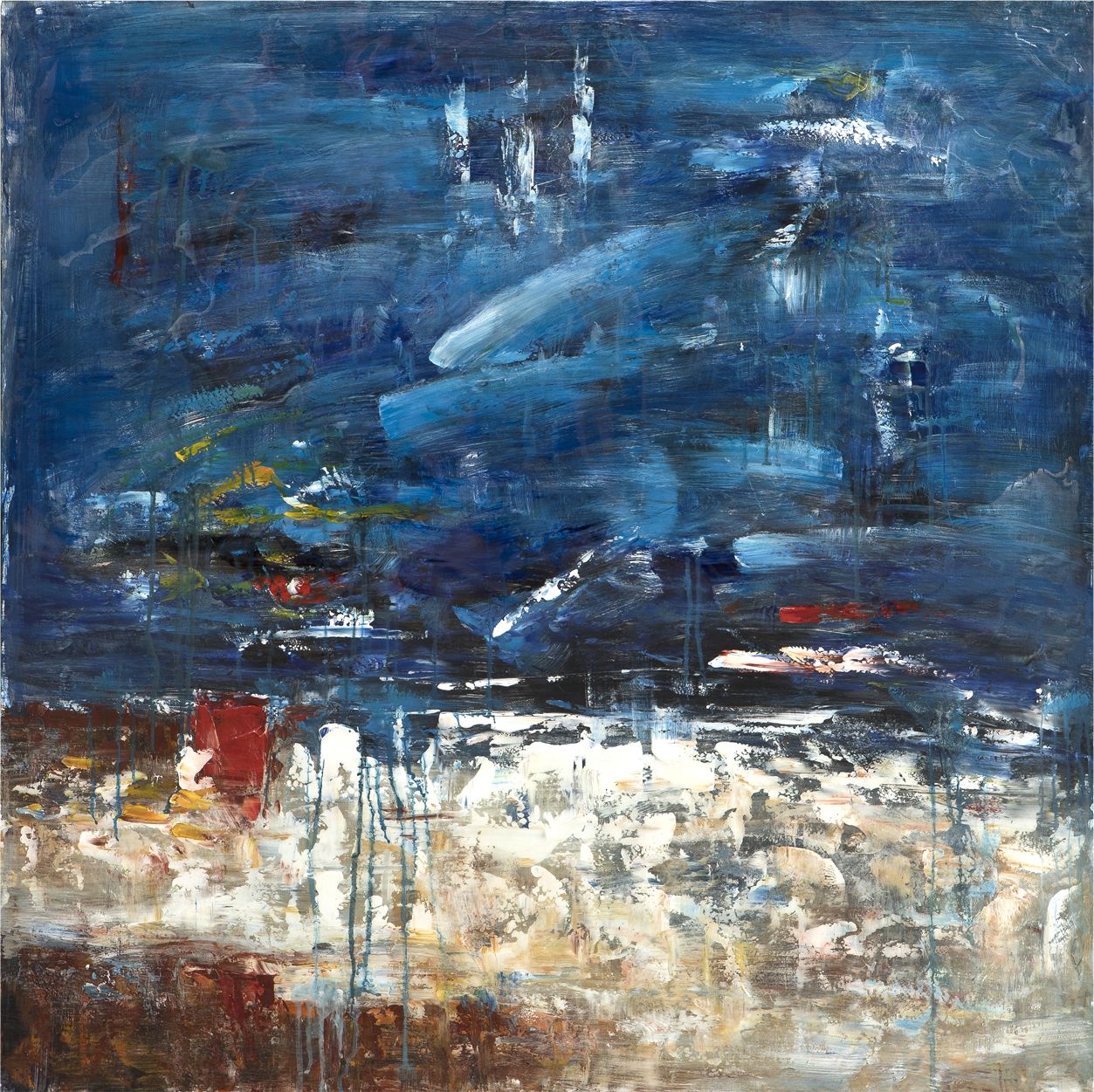 Witek Home Obraz abstrakcyjny 100x100 cm Night Sky