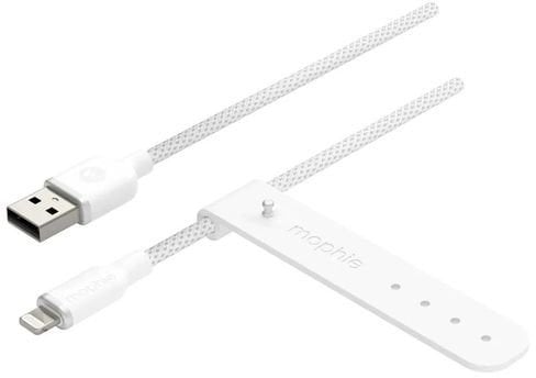 Kabel USB Mophie USB-A - Lightning 1 m Biały (409912822)