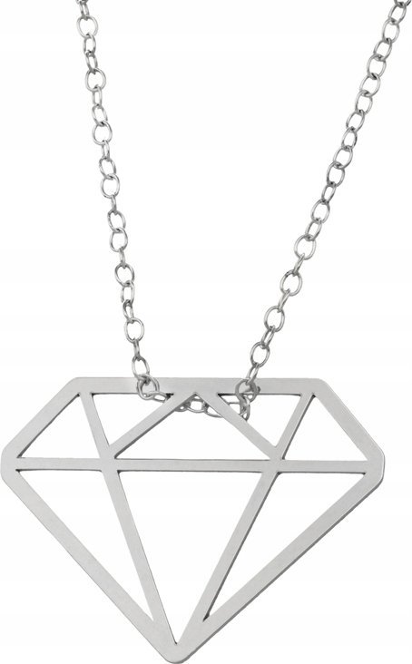Radziszewska Jewellery Naszyjnik Srebrny z Diamentem 925 Prezent Łańcuszek Dzień Kobiet DEDYKACJA