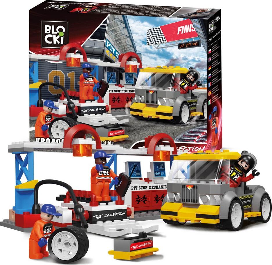 Klocki BLOCKI BLOCKI The Collection - Racing Car Service - Pit Stop