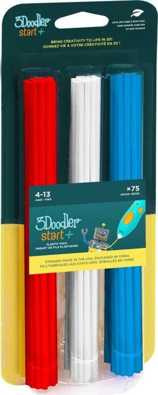3Doodler Filament Start, 2.5mm, 75szt., 3 kolory, 3DS-ECO-MIX1-75