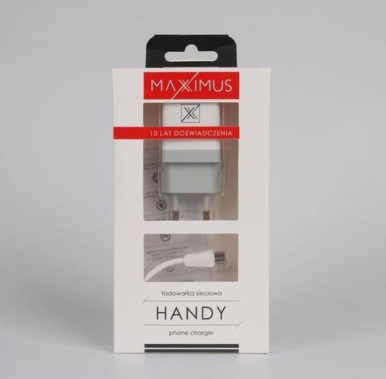 Ładowarka Maxximus Ład. sieć. Maxximus Handy 1A + Micro USB