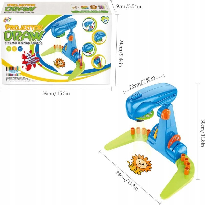 Rosfix PROJEKTOR RZUTNIK DO WYŚWIELTNIA OBRAZKÓW WZORÓW