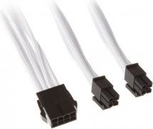 SilverStone ATX/EPS 8-pin - ATX/EPS 8-pin, 0.3m, Biały (SSTPP07EPS8W)