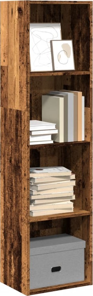 vidaXL Regał na książki, stare drewno, 40x30x152 cm