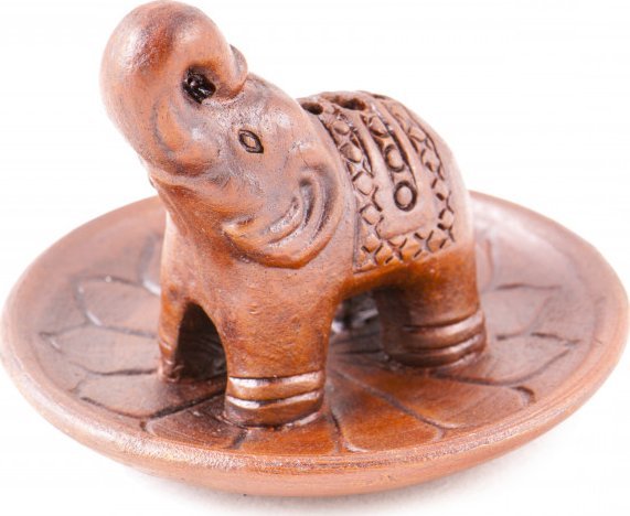 Sattva PODSTAWKA POD KADZIDEŁKA SŁOŃ GLINIANA