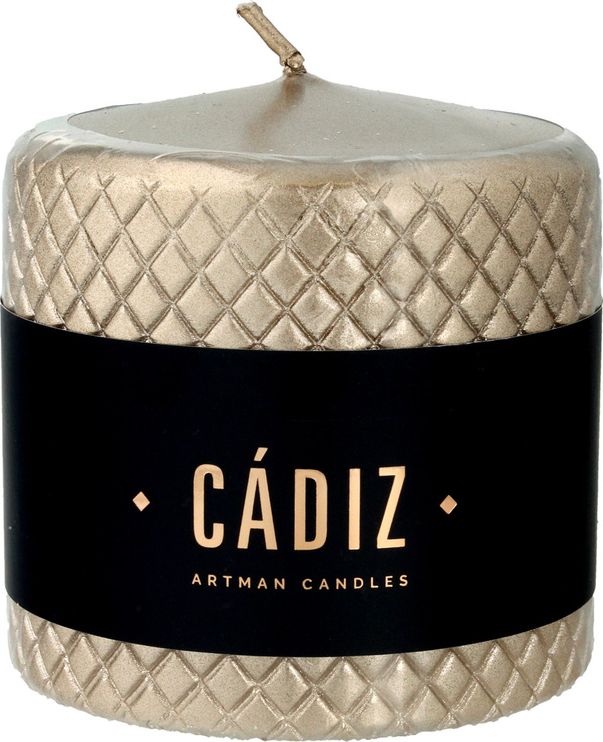 Artman ARTMAN Boże Narodzenie Świeca ozdobna Cadiz - walec mały szampan 1szt