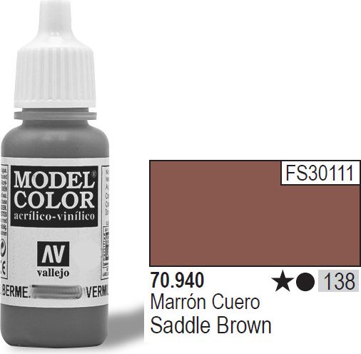 Vallejo Farba Nr138 Saddle Brown 17ml - 70940