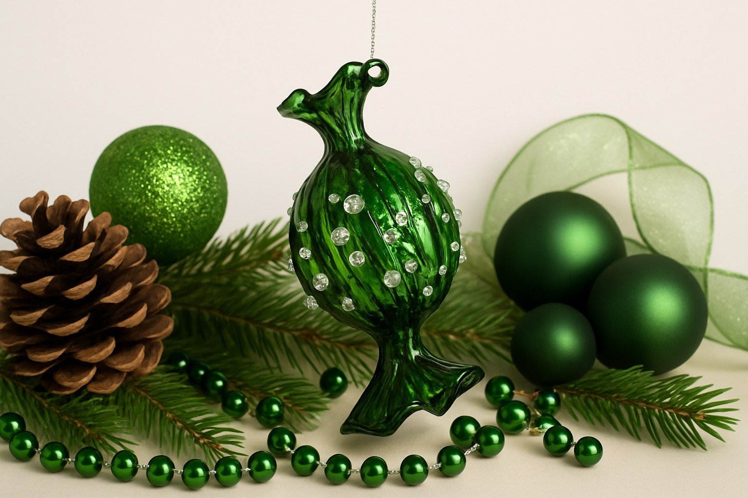 Bombka szklana cukierek 10cm RF0731