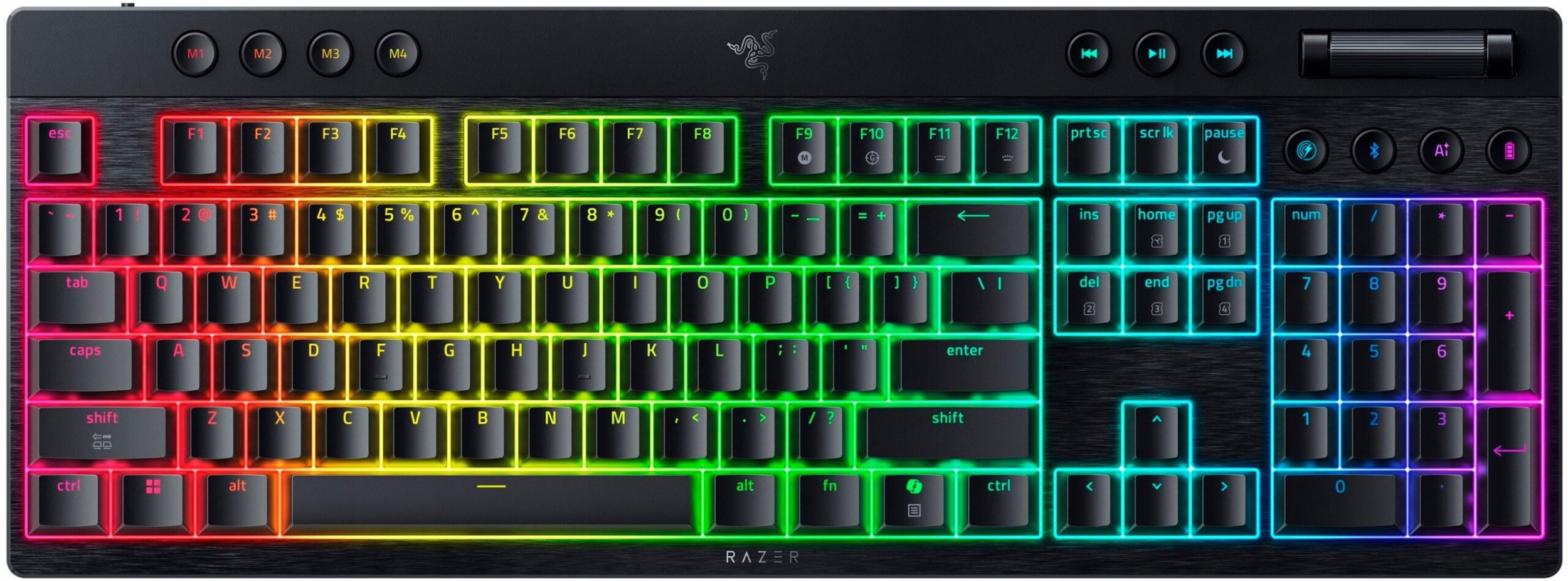 Klawiatura Razer BlackWidow V4 Low-Profile Orange (RZ03-05270800-R3M1)