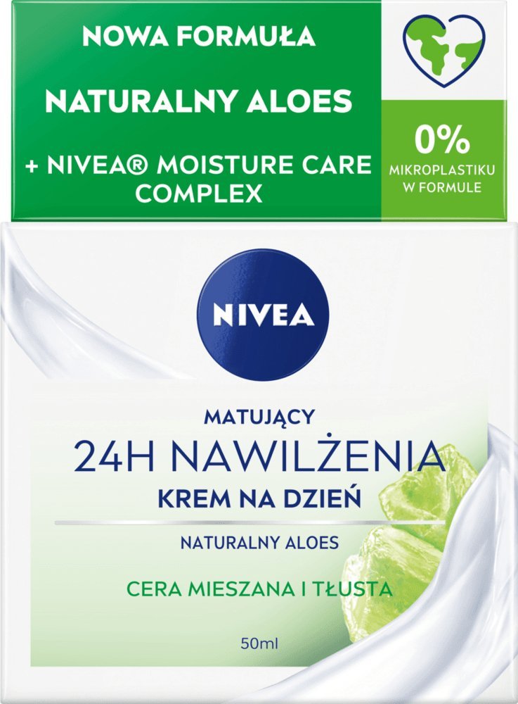 Nivea 24H Nawilżenia Matujący krem na dzień dla cery tłustej i mieszanej 50 ml