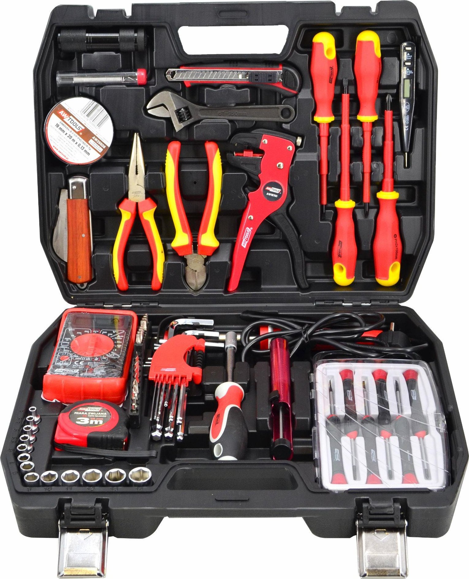 AWTools AWTOOLS ZESTAW NARZĘDZI DLA ELEKTRYKÓW 68el