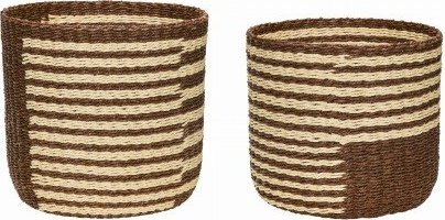 Hubsch Hubsch - Zestaw dwóch koszy Twine