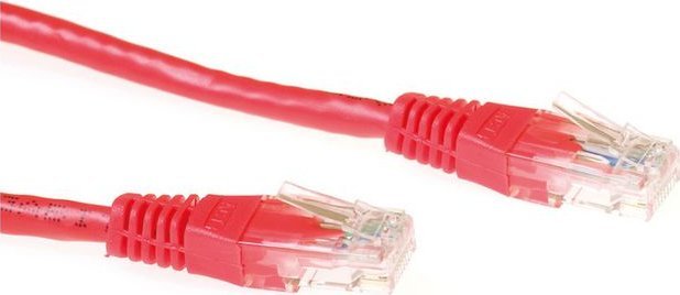 MicroConnect U/UTP CAT6 5M Red PVC