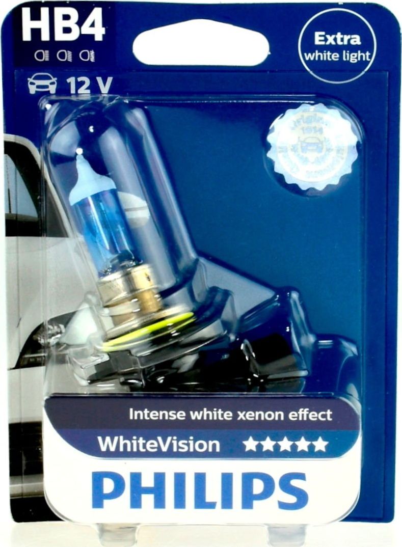 Philips ŻARÓWKA 12V HB4 55W P22D WHITEVISION PHILIPS 9006WHVB1
