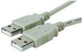 Kabel USB MicroConnect USB-A - 1 m Biały (USBAA1)