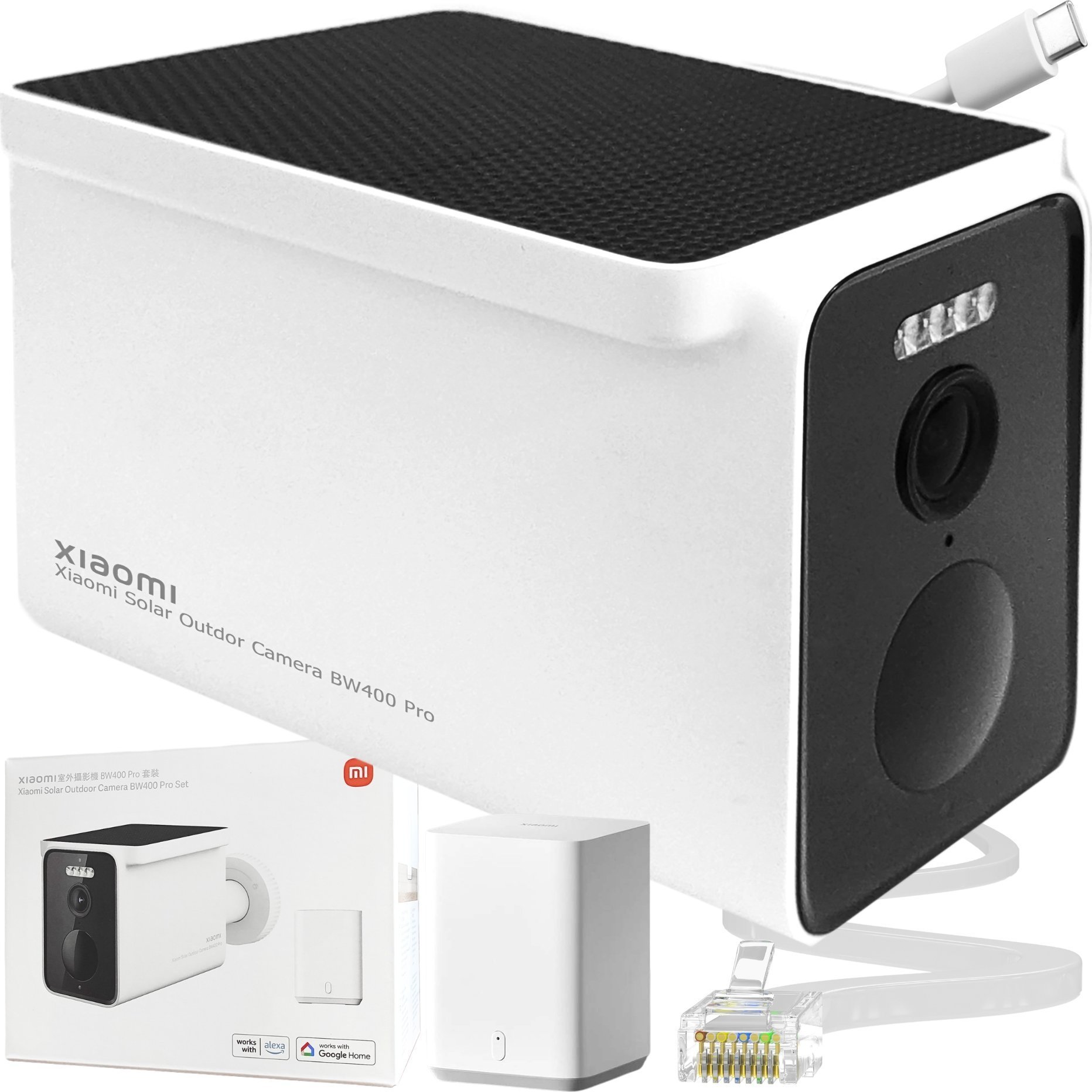 Kamera IP Xiaomi | Solar Camera | BW400 Pro Set | Bullet | 4 MP | F1.6 | IP66 | Micro SD, Max. 256 GB (BHR7747GL)