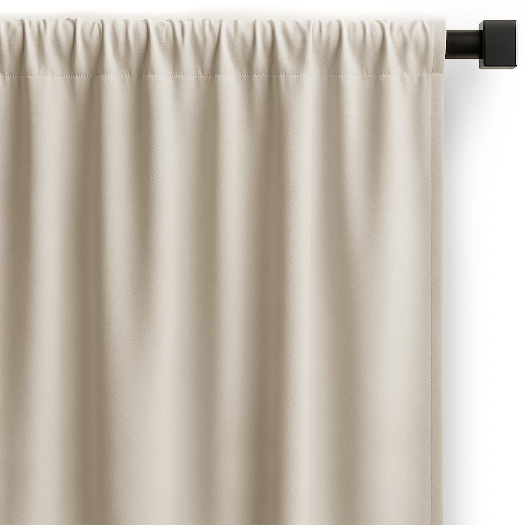 Zasłona gotowa CARLI na taśmie gładka 200x270 cm j. beżowa Restilo