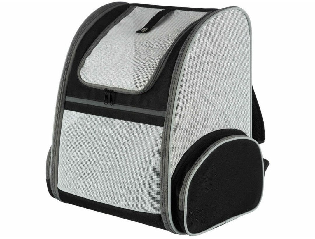 Plecak do Noszenia Zwierząt Trixie Chloe Czarny Jasnoszary Poliester 39 43 27 cm