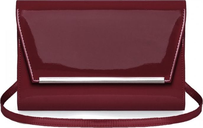 Solome BURGUNDOWA KOPERTÓWKA TOREBKA DAMSKA SOLOME M10 LAKIER