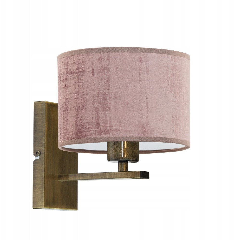 Elegancka lampka ścienna do przedpokoju z welurowym abażurem ELVORA VELUR E27 MIX KOLORÓW